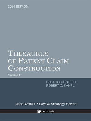 cover image of Thesaurus of Patent Claim Construction